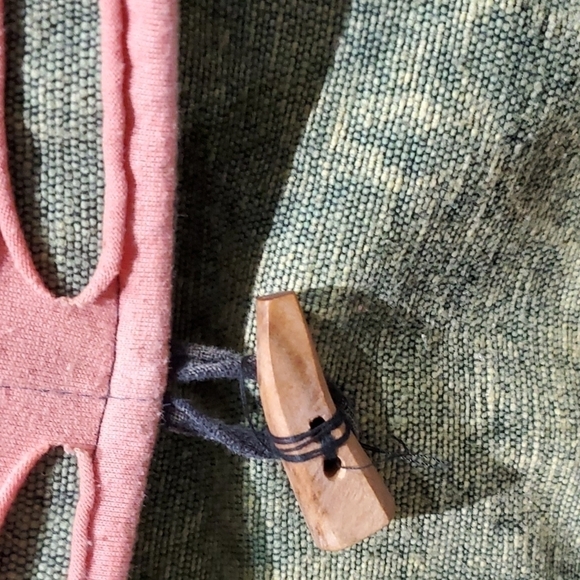 ARTISAN HIPPIE BOHO PEACE SIGN BAG CLOTH HANDMADE FESTIVAL COLORFUL ART - Picture 4 of 14